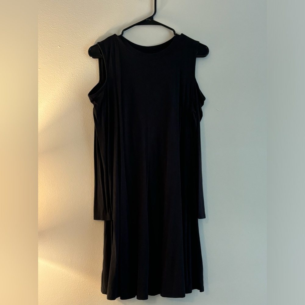 Topshop cold shoulder swing dress